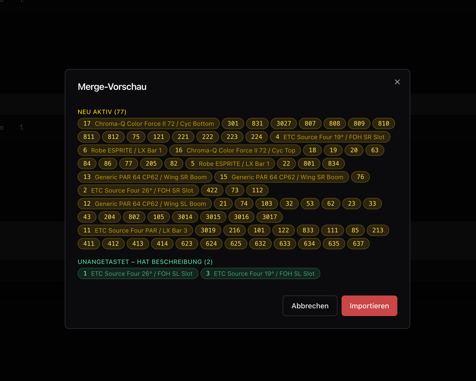 Merge-Vorschau